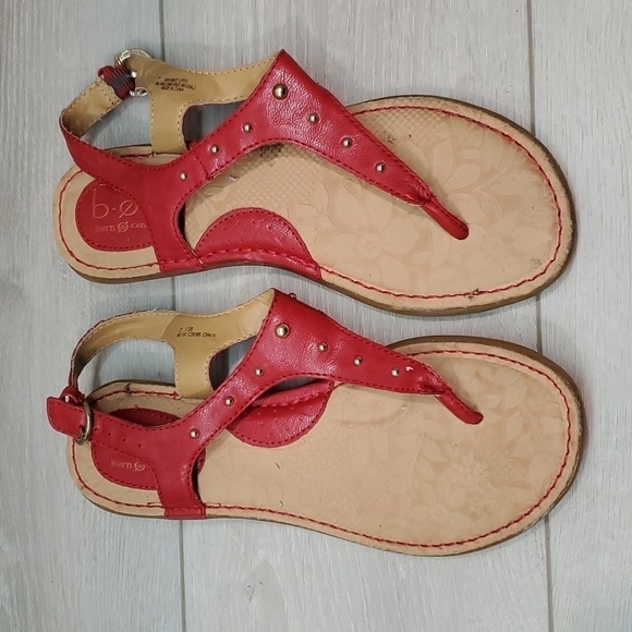 B.O.C. Born Women T strap Sandals Flats shoes sz 7 - Picture 3 of 12